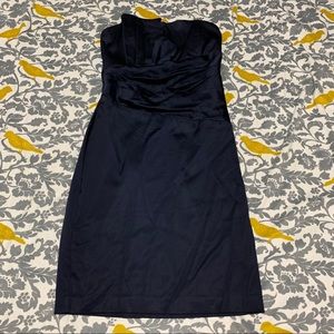 Cache Navy Blue Strapless Dress EUC Size 6